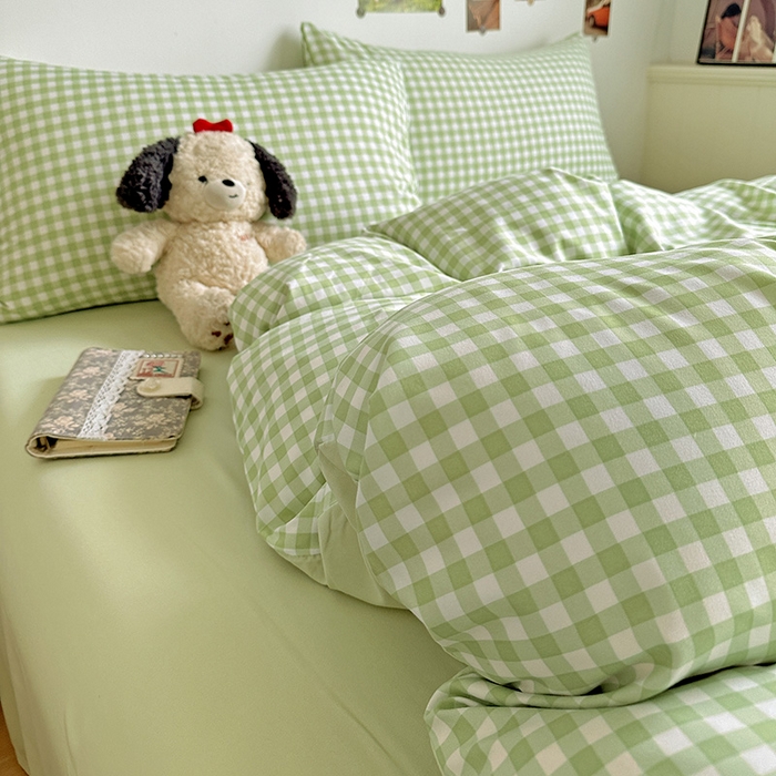 91家纺网 家纺一手货源 找家纺 新印象 2025新款ins博主风亲肤棉四件套-无印风 迈阿密