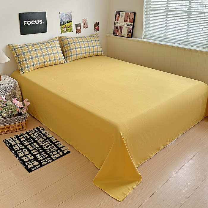 91家纺网 家纺一手货源 找家纺 新印象 2025新款ins博主风亲肤棉四件套-无印风 莫斯科