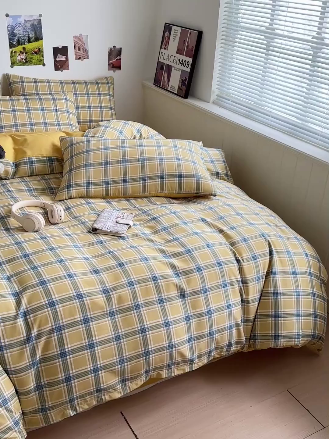 91家纺网 家纺一手货源 找家纺 新印象 2025新款ins博主风亲肤棉四件套-无印风 莫斯科