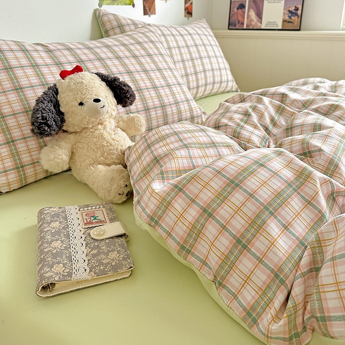 91家纺网 家纺一手货源 找家纺 新印象 2025新款ins博主风亲肤棉四件套-无印风 西雅图