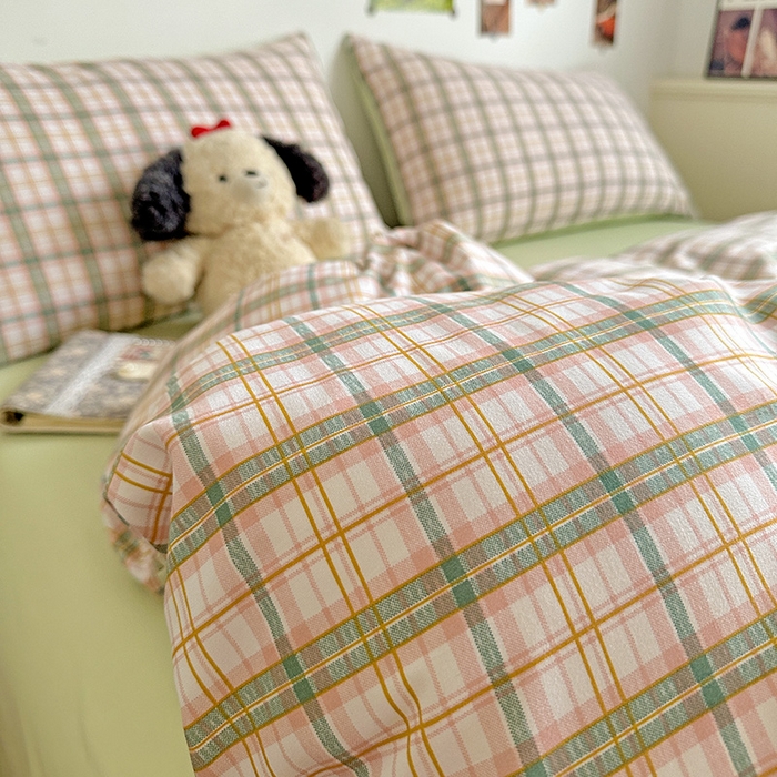 91家纺网 家纺一手货源 找家纺 新印象 2025新款ins博主风亲肤棉四件套-无印风 西雅图