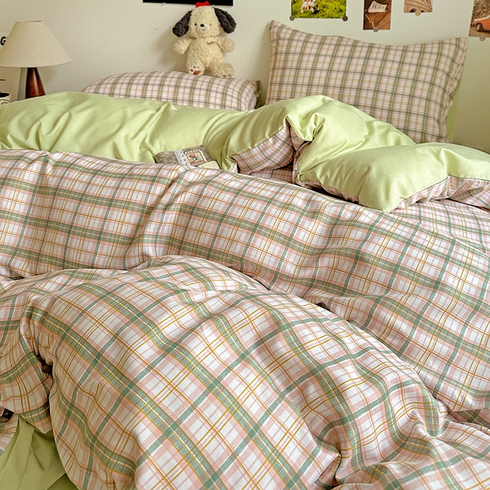 91家纺网 家纺一手货源 找家纺 新印象 2025新款ins博主风亲肤棉四件套-无印风 西雅图