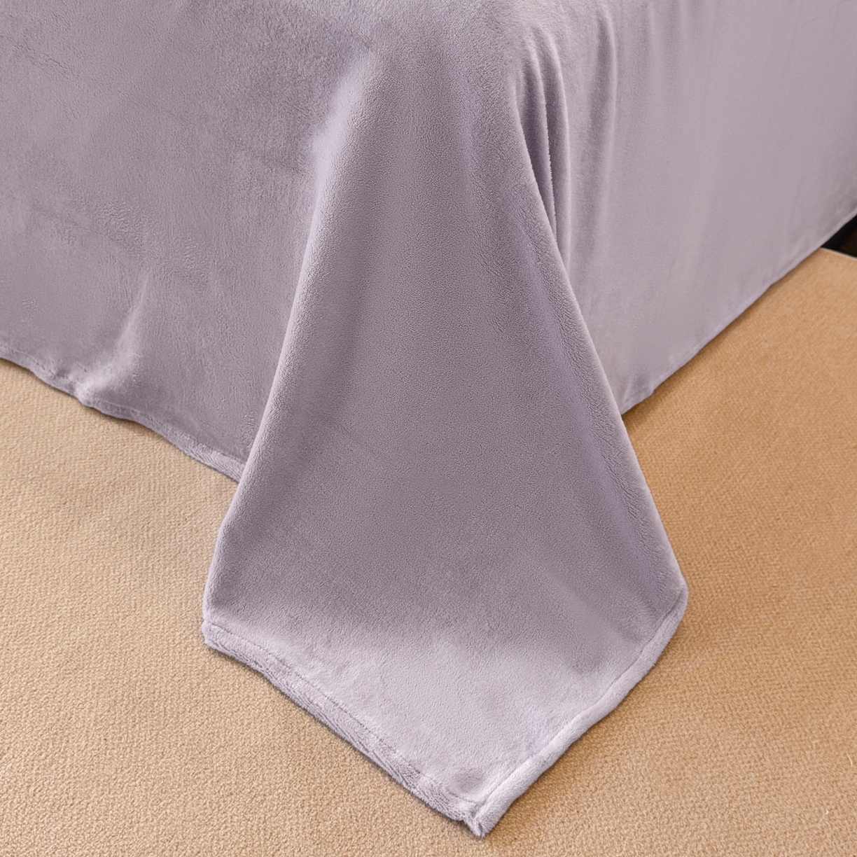 91家纺网 家纺一手货源 找家纺 吾诺家居 2025新款雕花牛奶绒柔美系列四件套 米娅紫