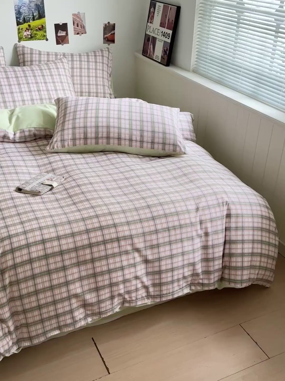 91家纺网 家纺一手货源 找家纺 新印象 2025新款ins博主风亲肤棉四件套-无印风 西雅图