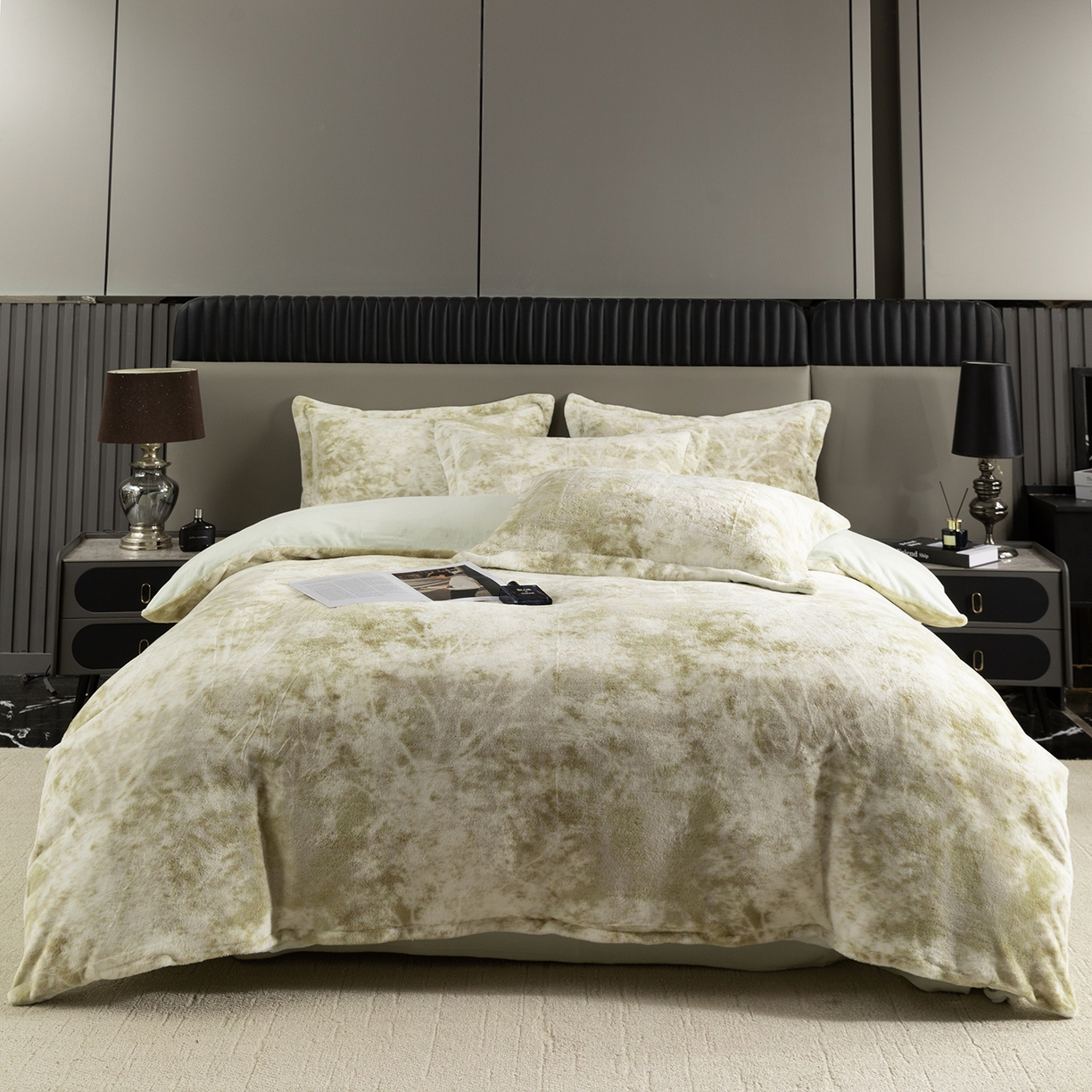 91家纺网 家纺一手货源 找家纺 （总）锦罗绣 2025新款全消光兔绒300克牛奶绒四件套