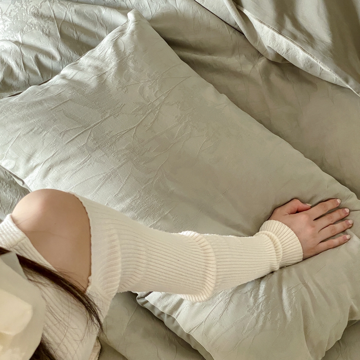 91家纺网 家纺一手货源 找家纺 玉宇阁家居 2025秋冬新品60s色织全棉纯棉磨毛大提花四件套-简约款 山与叁山