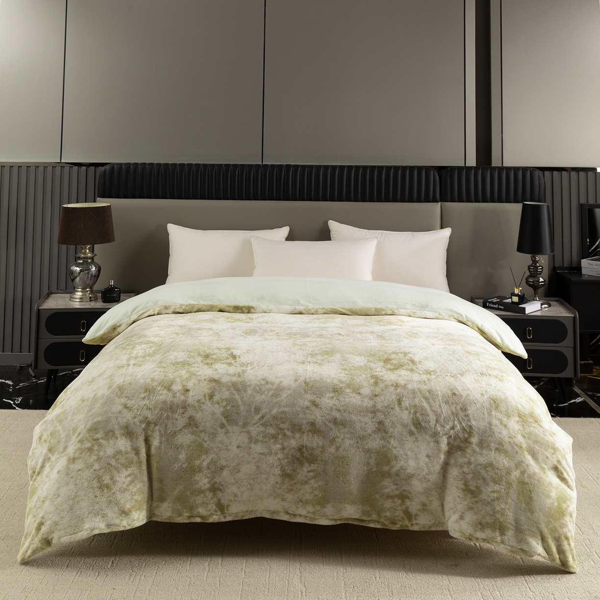 91家纺网 家纺一手货源 找家纺 （总）锦罗绣 2025新款全消光兔绒300克牛奶绒单被套