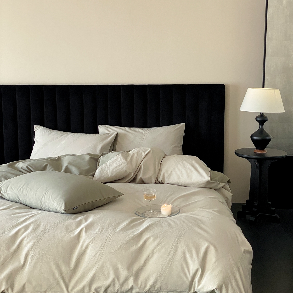 91家纺网 家纺一手货源 找家纺 玉宇阁家居 2025秋冬新品60s色织全棉纯棉磨毛大提花四件套-简约款 松间云华-松间