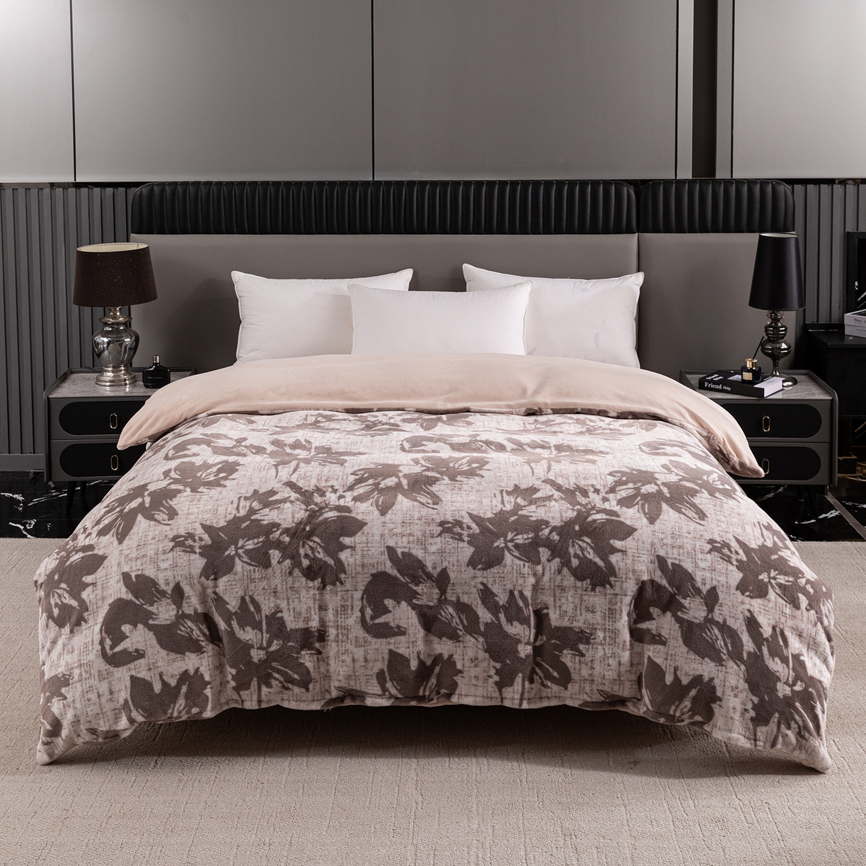 91家纺网 家纺一手货源 找家纺 （总）锦罗绣 2025新款全消光兔绒300克牛奶绒单被套