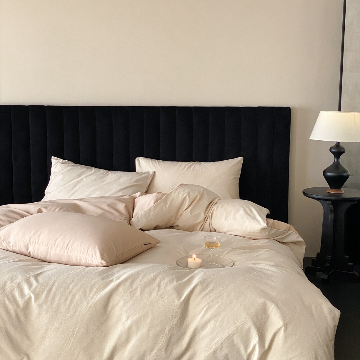 91家纺网 家纺一手货源 找家纺 玉宇阁家居 2025秋冬新品60s色织全棉纯棉磨毛大提花四件套-简约款 松间云华-云华