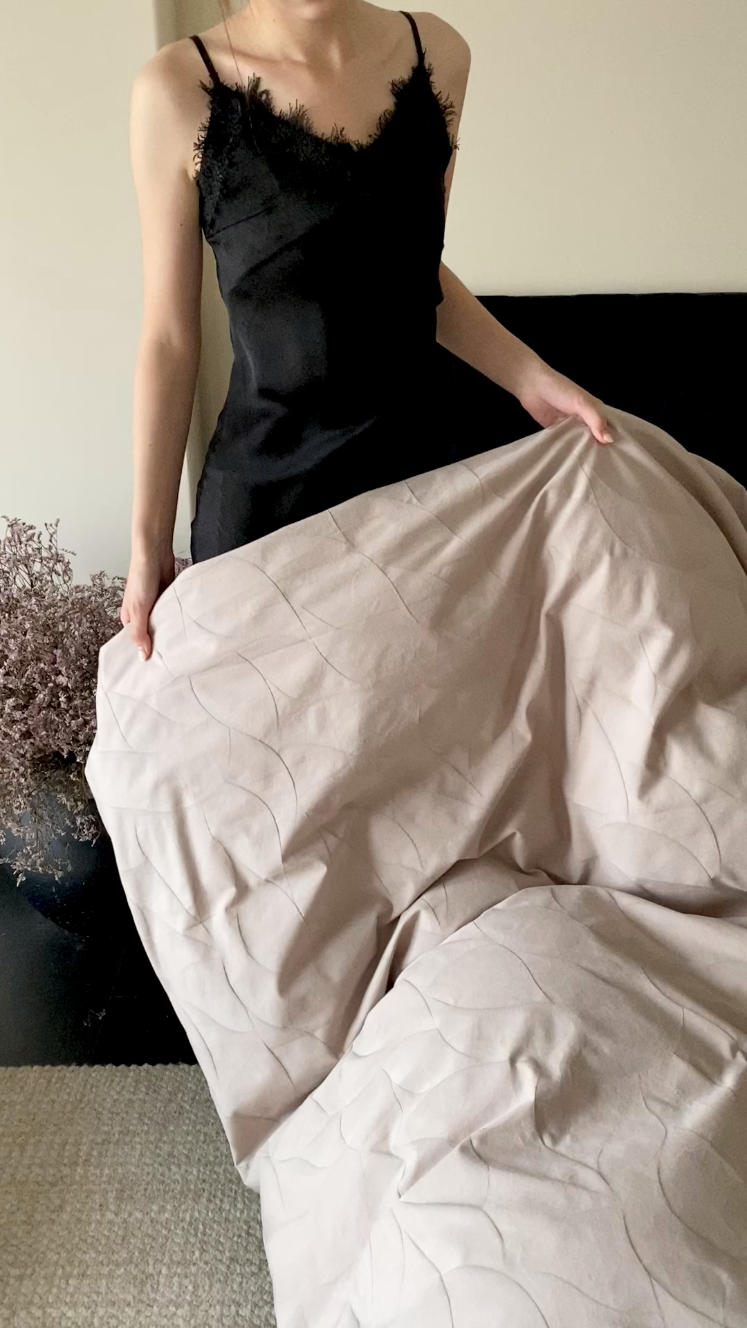 91家纺网 家纺一手货源 找家纺 玉宇阁家居 2025秋冬新品60s色织全棉纯棉磨毛大提花四件套-简约款 玄桦-苍山赴雪