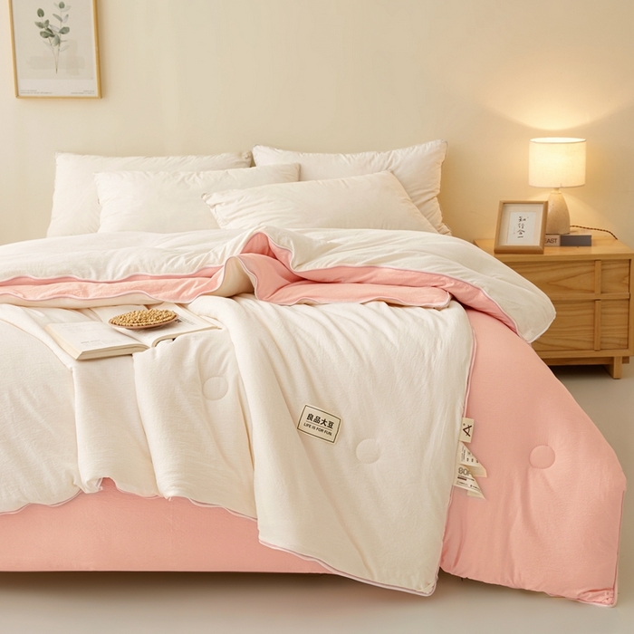 91家纺网 家纺一手货源 找家纺 （总）鸣创 2025新款木棉良品大豆被子母被冬被被子被芯