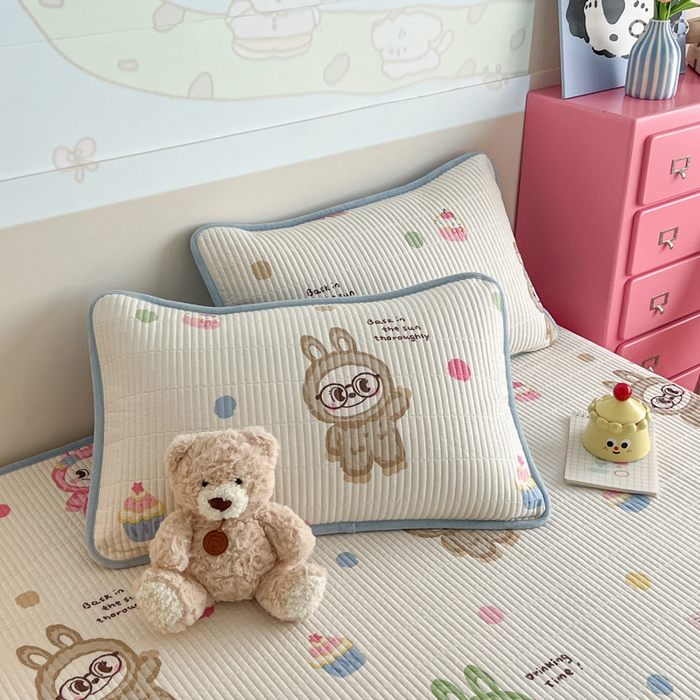 91家纺网 家纺一手货源 找家纺 茉夕家纺 2025新款跑量款暖绒纯棉印花水洗床盖 床盖单件 彩萌布布