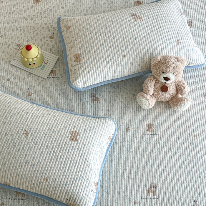 91家纺网 家纺一手货源 找家纺 茉夕家纺 2025新款跑量款暖绒纯棉印花水洗床盖 床盖单件 冬眠