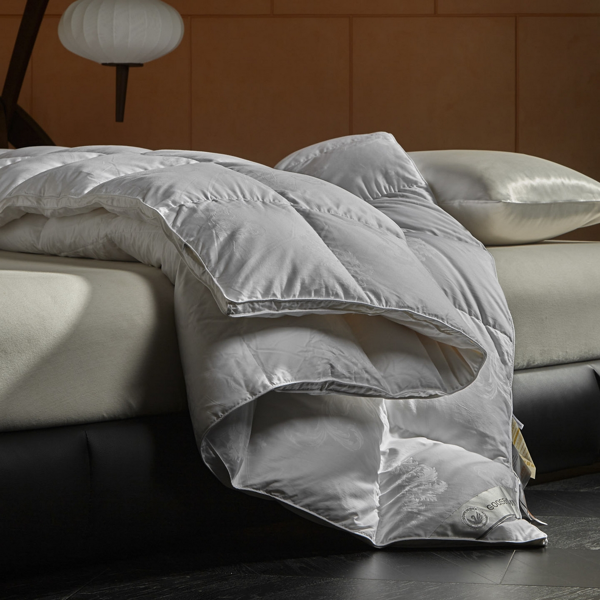 91家纺网 家纺一手货源 找家纺 （总）暖羽屋羽绒馆 2025新款带质检报告 95白鹅绒60s提花纯棉羽绒被子 双层加厚冬被