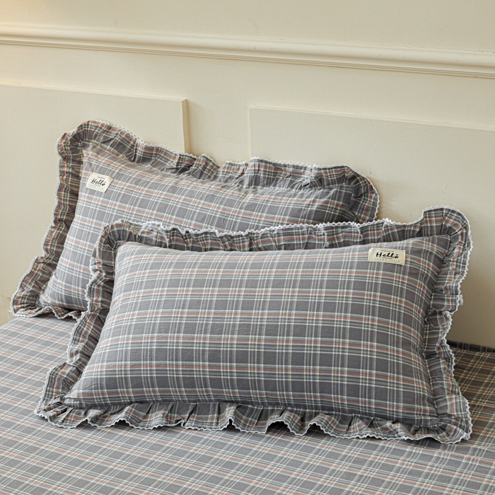 缦彩2025新款水洗棉枕套 艾米-兰