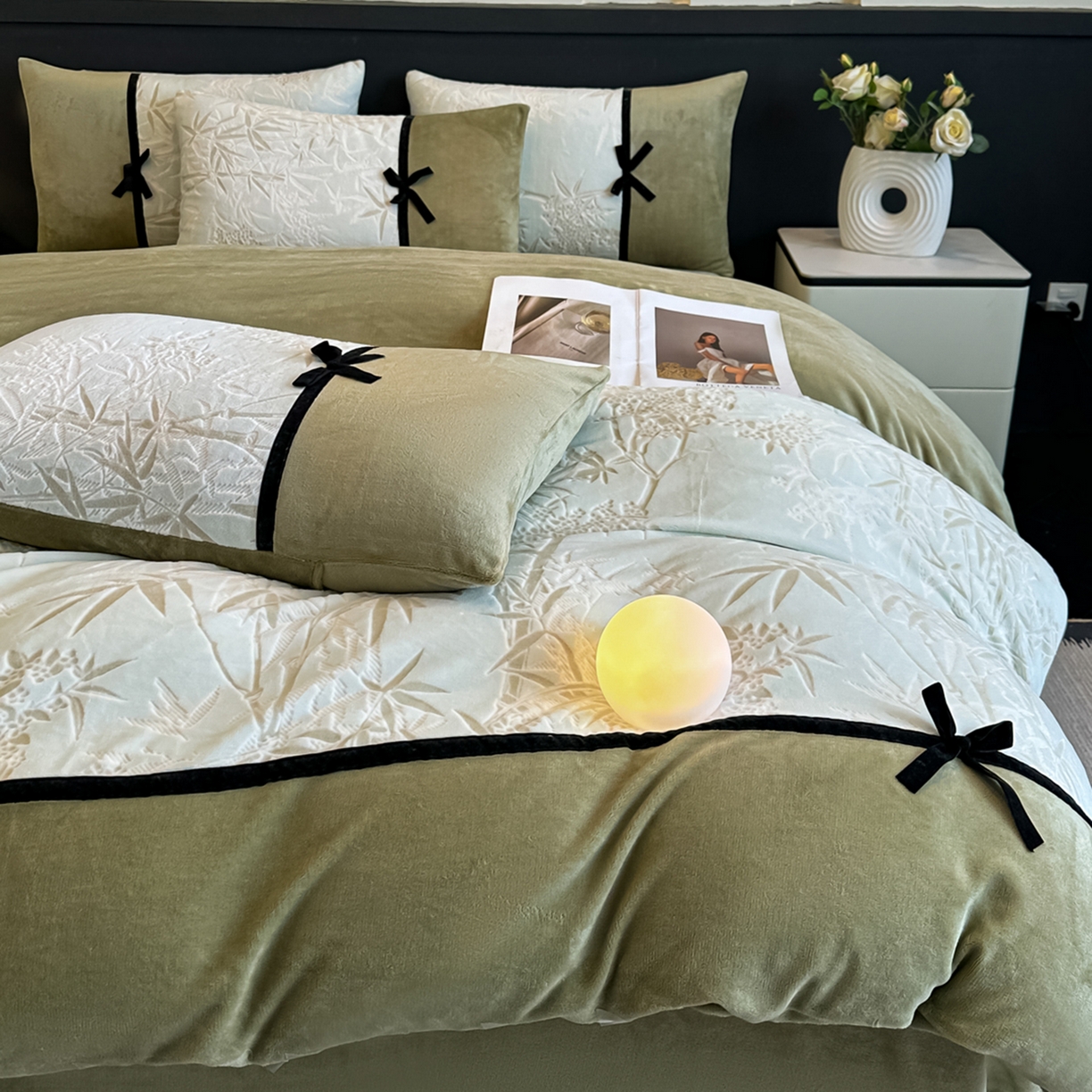 91家纺网 家纺一手货源 找家纺 凯美家居 2025新款A类雕花牛奶绒四件套-美拉德系列 雅致