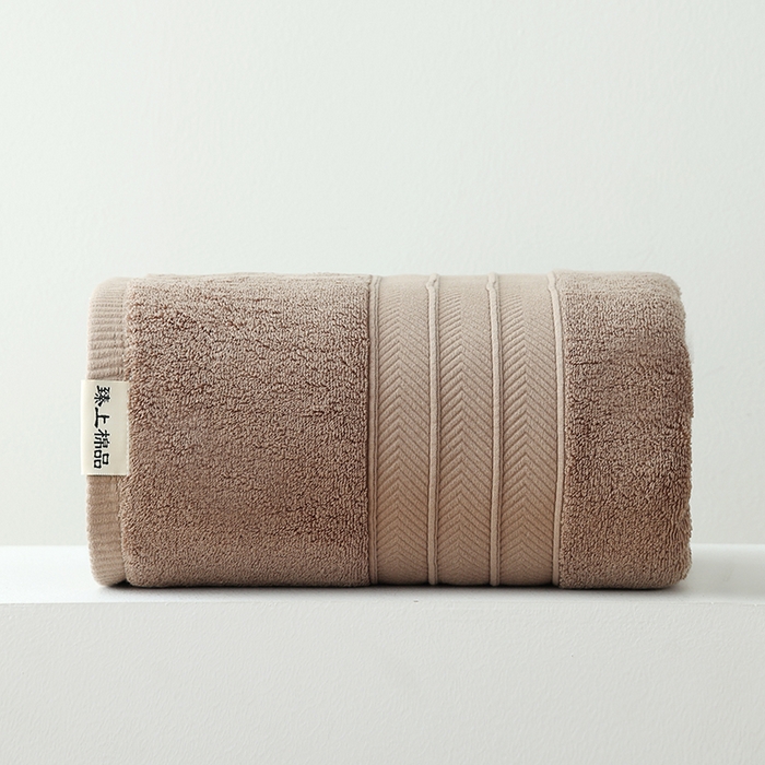 91家纺网 家纺一手货源 找家纺 朴尔家纺-毛巾被 2025新款32股全棉纯棉精织缎档维斯克加厚加大浴巾 维斯克加厚加大浴巾-摩卡咖 90x180cm浴巾