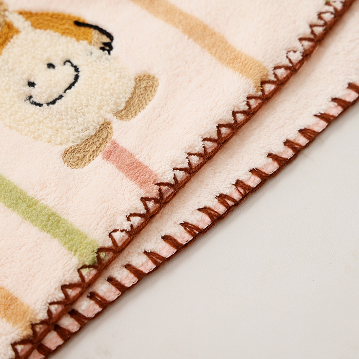 91家纺网 家纺一手货源 找家纺 （总）朴尔家纺-毛巾被 2025新款毛巾绣勾边AB版珊瑚绒速吸速干毛巾浴巾