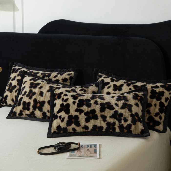 91家纺网 家纺一手货源 找家纺 库里梦家纺 2025网红直播热款10公分包边兔毛牛奶绒印花四件套-包边款 蝴蝶梦-咖-包边款