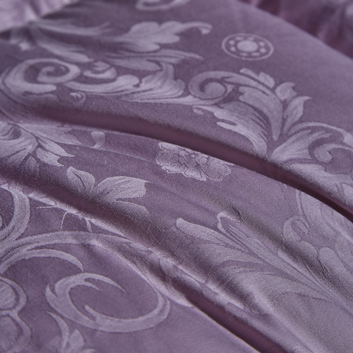 91家纺网 家纺一手货源 找家纺 暖羽屋羽绒馆 2025新款带质检报告 95白鹅绒60s提花纯棉羽绒被子 双层加厚冬被 F雅馨 紫色