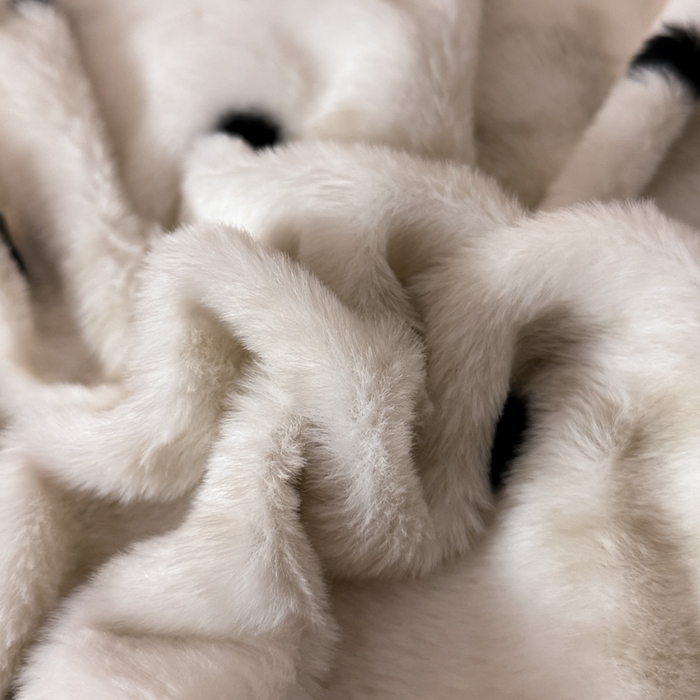 91家纺网 家纺一手货源 找家纺 赛丽雅 2025新款高克重兔毛绒兔兔绒牛奶绒四件套 点点-灰绿