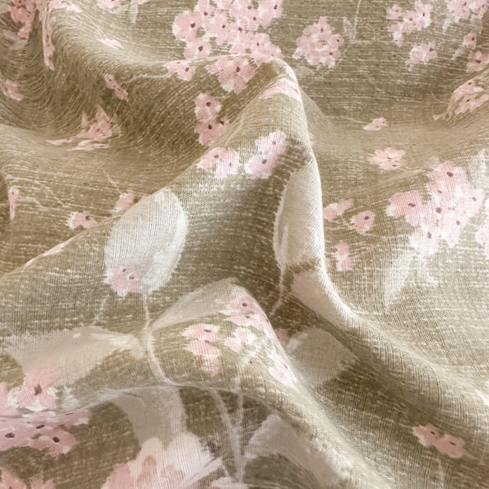 91家纺网 家纺一手货源 找家纺 芯贝儿 2025秋冬新款加厚全m花边m麻复古风亚麻皱皱双层纱水洗m四件套 云卷抒