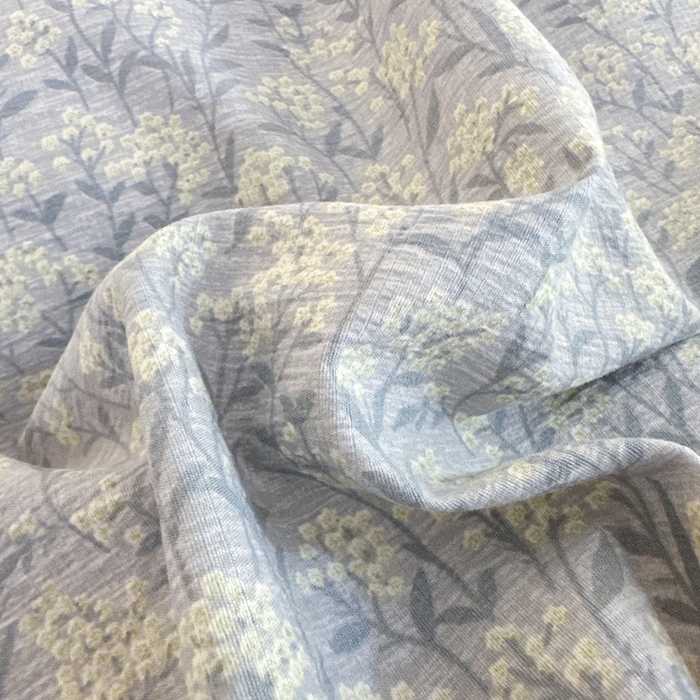 91家纺网 家纺一手货源 找家纺 芯贝儿 2025秋冬新款加厚全m花边m麻复古风亚麻皱皱双层纱水洗m四件套 南庭晚风