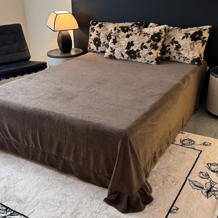 91家纺网 家纺一手货源 找家纺 赛丽雅 2025新款高克重兔毛绒兔兔绒牛奶绒四件套 简爱