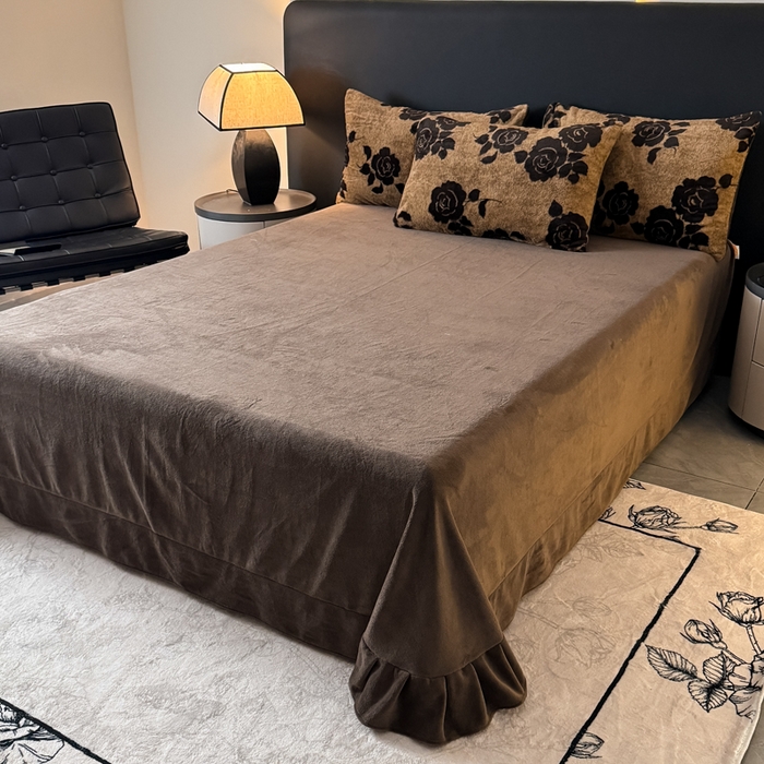 91家纺网 家纺一手货源 找家纺 赛丽雅 2025新款高克重兔毛绒兔兔绒牛奶绒四件套 盛放