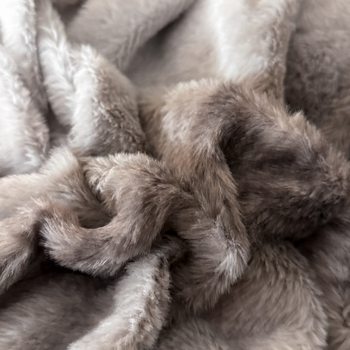 91家纺网 家纺一手货源 找家纺 赛丽雅 2025新款高克重兔毛绒兔兔绒牛奶绒四件套 时尚-灰