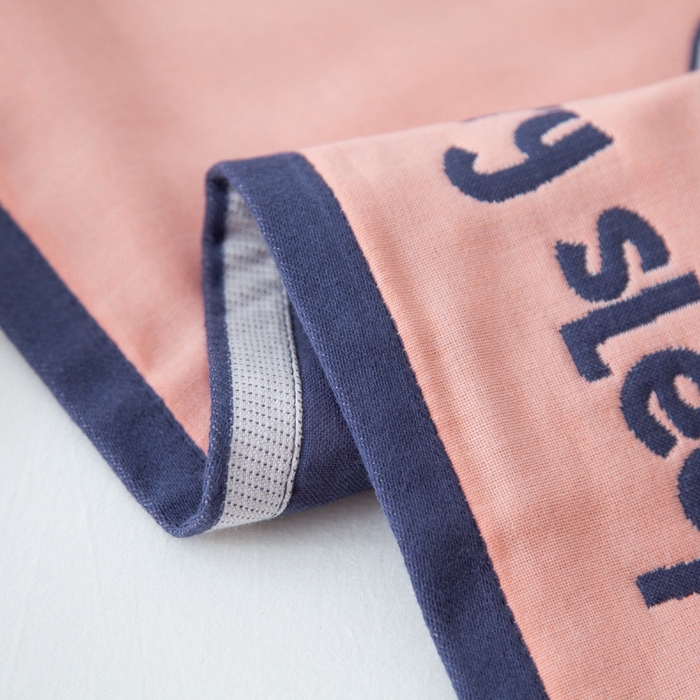 91家纺网 家纺一手货源 找家纺 朴尔家纺-毛巾被 2025新款卡通AB组合全棉纯棉层纱布枕巾 可爱小象橘 52x78cm/对