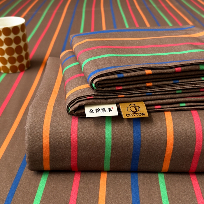 91家纺网 家纺一手货源 找家纺 （总）如意朵 2025新款时尚印花全棉加厚磨毛床单