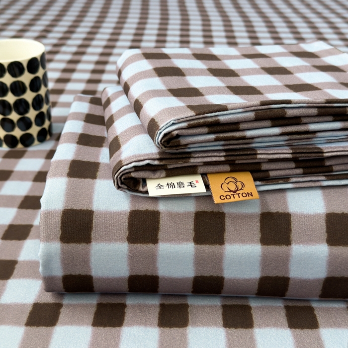 91家纺网 家纺一手货源 找家纺 （总）如意朵 2025新款时尚印花全棉加厚磨毛床单