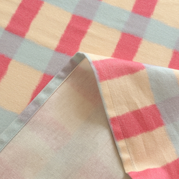 91家纺网 家纺一手货源 找家纺 如意朵 2025新款时尚印花全棉加厚磨毛床单 艾格-粉