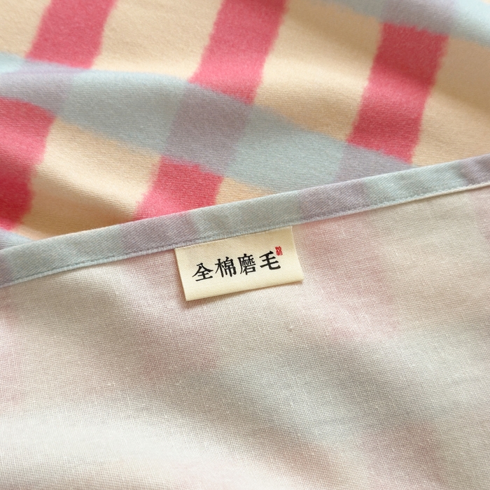 91家纺网 家纺一手货源 找家纺 如意朵 2025新款时尚印花全棉加厚磨毛床单 艾格-粉