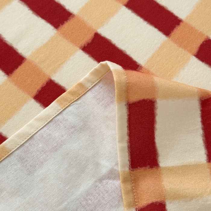 91家纺网 家纺一手货源 找家纺 如意朵 2025新款时尚印花全棉加厚磨毛床单 艾格-红