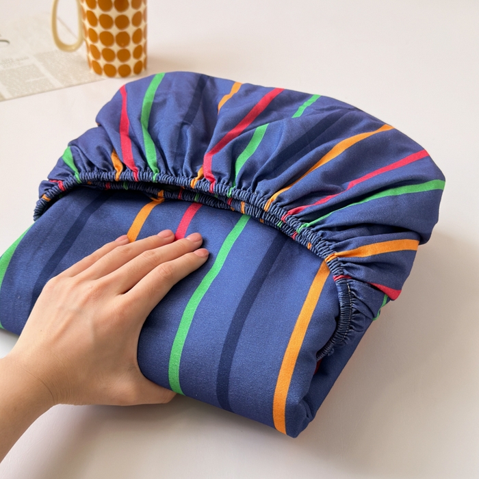 91家纺网 家纺一手货源 找家纺 （总）如意朵 2025新款时尚印花全棉加厚磨毛床笠