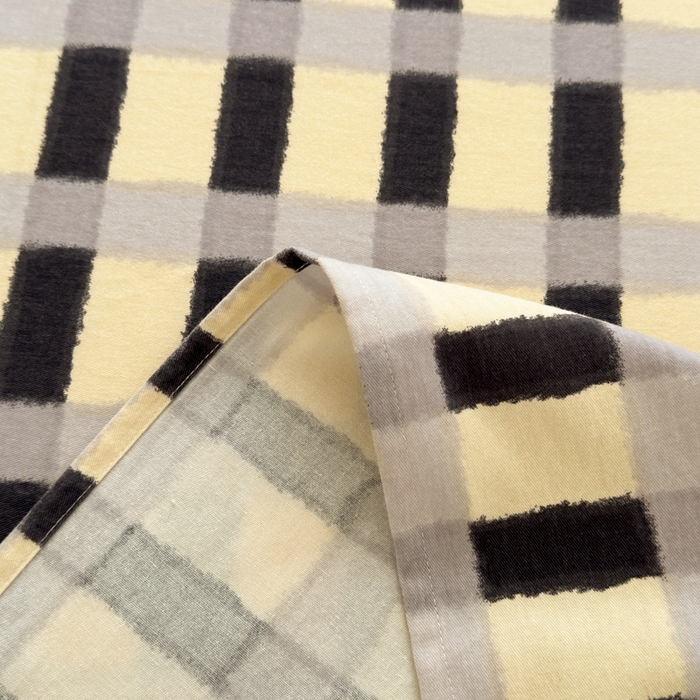 91家纺网 家纺一手货源 找家纺 如意朵 2025新款时尚印花全棉加厚磨毛床单 艾格-蓝灰