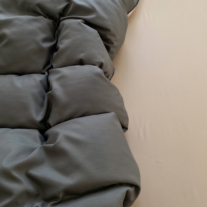 91家纺网 家纺一手货源 找家纺 南通菲度家纺 2025新款高克重芦荟棉四件套第二批 高级灰+卡其