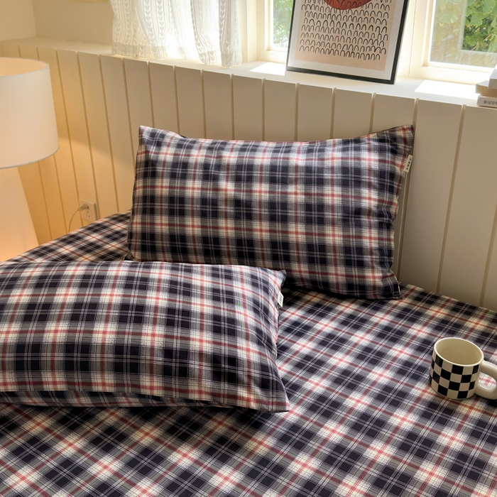 91家纺网 家纺一手货源 找家纺 如意朵 2025新款时尚印花全棉加厚磨毛床笠 布朗妮