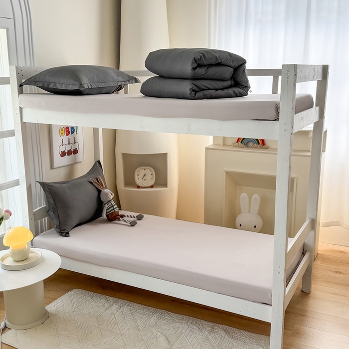 91家纺网 家纺一手货源 找家纺 南通菲度家纺 2025新款高克重芦荟棉四件套-宿舍第三批 高级灰-卡其