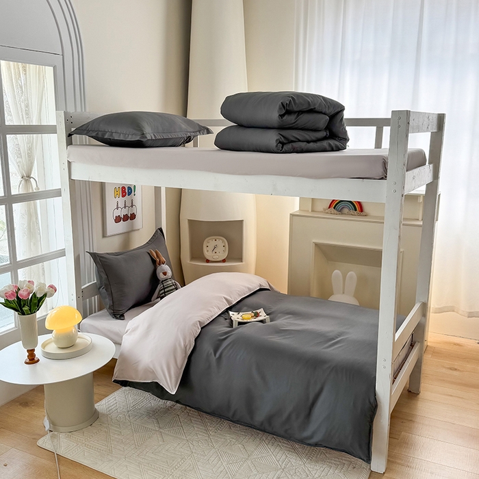 91家纺网 家纺一手货源 找家纺 南通菲度家纺 2025新款高克重芦荟棉四件套-宿舍第三批 高级灰-卡其