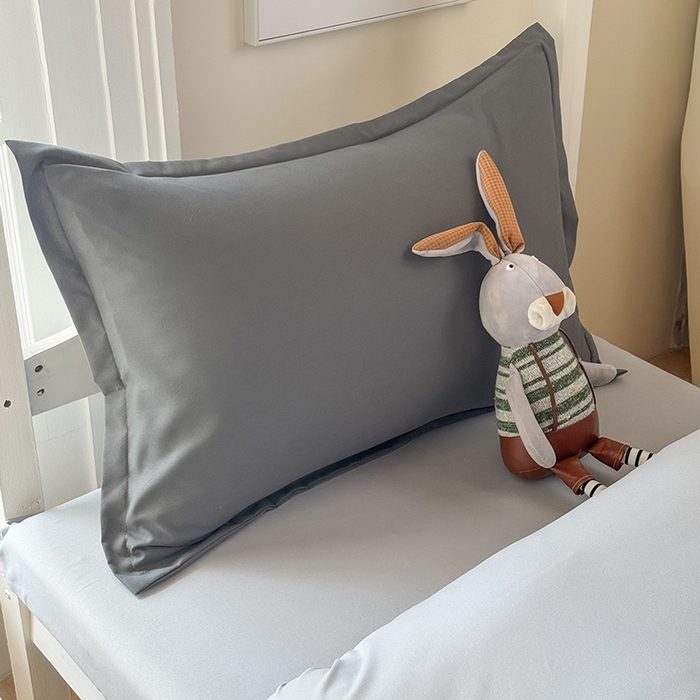 91家纺网 家纺一手货源 找家纺 南通菲度家纺 2025新款高克重芦荟棉四件套-宿舍第三批 高级灰-银灰