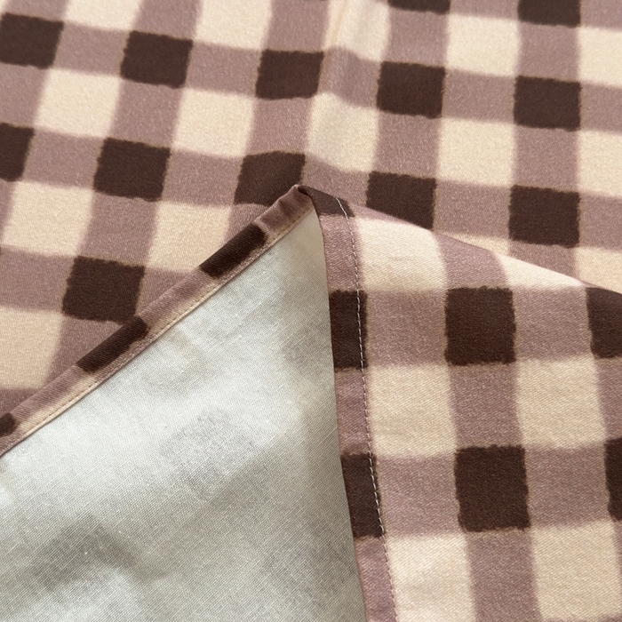 91家纺网 家纺一手货源 找家纺 如意朵 2025新款时尚印花全棉加厚磨毛床单 可可-咖