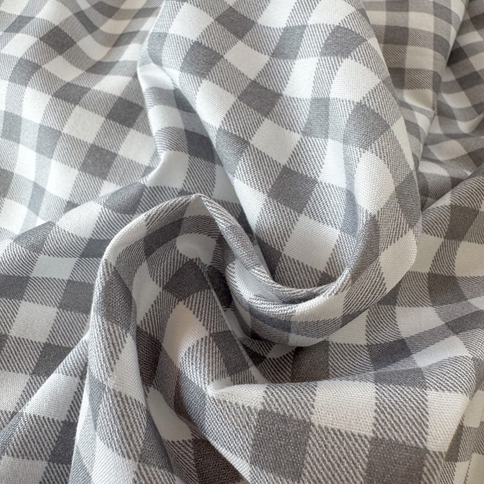 91家纺网 家纺一手货源 找家纺 南通菲度家纺 2025新款高克重芦荟棉四件套-宿舍第三批 小灰格-银灰