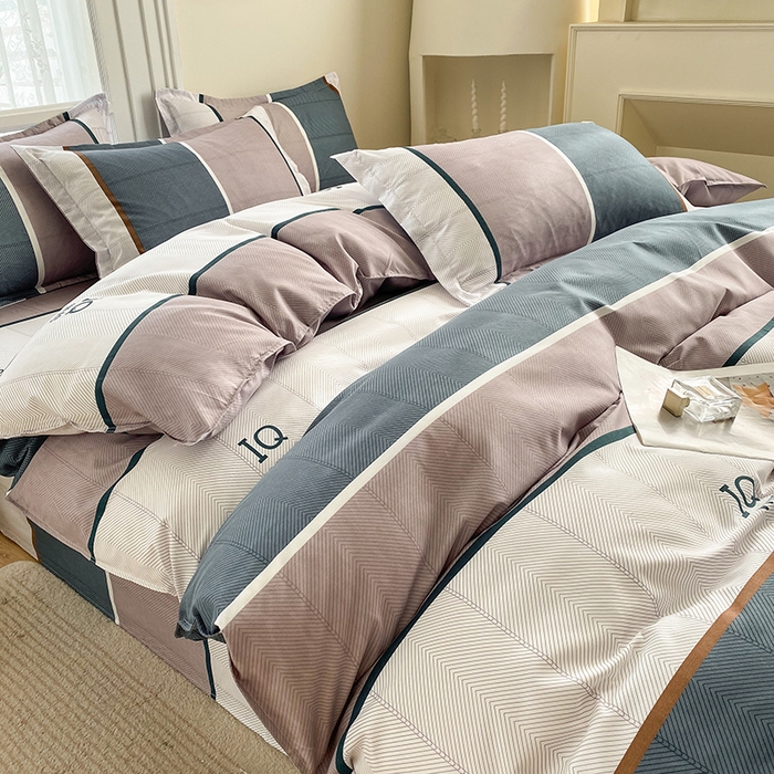 91家纺网 家纺一手货源 找家纺 南通菲度家纺 2025新款高克重芦荟棉四件套第二批 欧诺