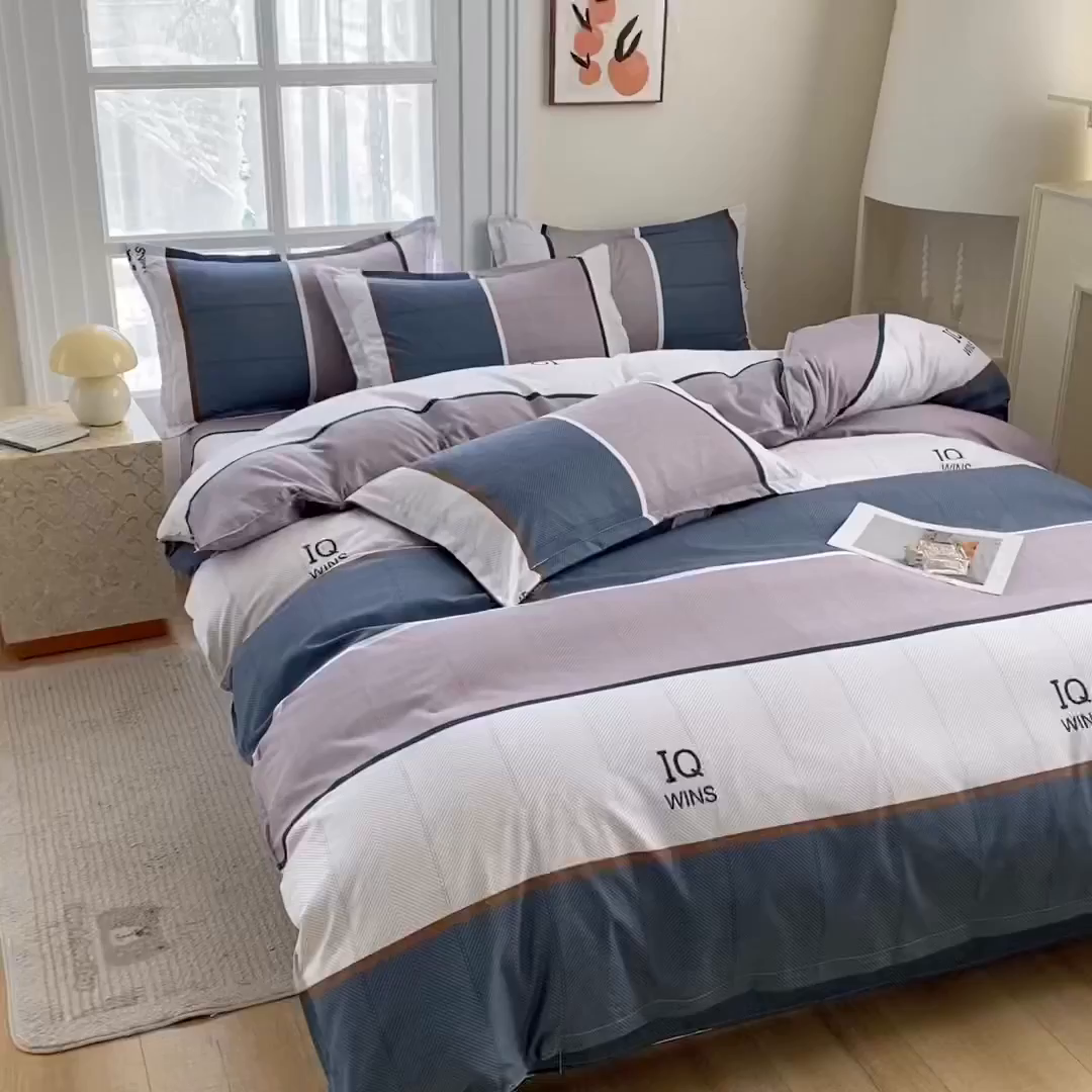 91家纺网 家纺一手货源 找家纺 南通菲度家纺 2025新款高克重芦荟棉四件套第二批 欧诺