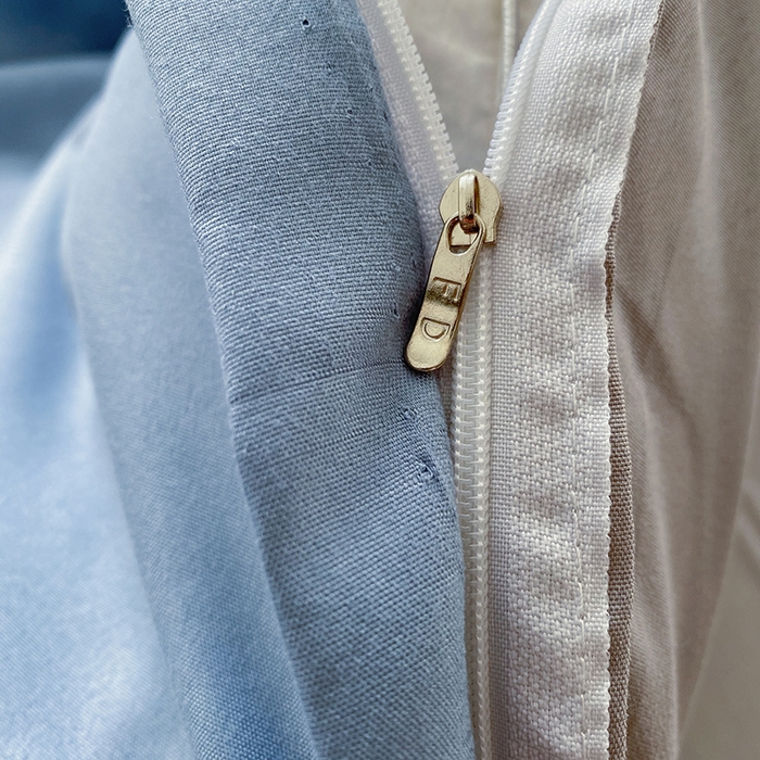 91家纺网 家纺一手货源 找家纺 南通菲度家纺 2025新款高克重芦荟棉四件套第二批 雾蓝+银灰