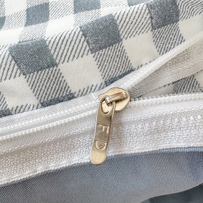 91家纺网 家纺一手货源 找家纺 南通菲度家纺 2025新款高克重芦荟棉四件套-宿舍第三批 小蓝格-雾蓝